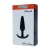 Boss T-Plug Smooth - анальная пробка для ношения, 12х2.8 см (черный)
